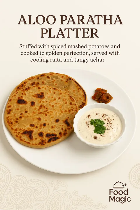 Aloo Paratha Platter