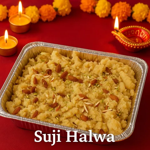 Suji Halwa Tray